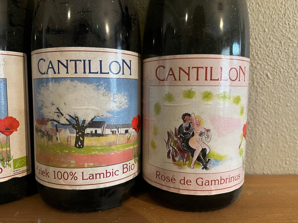 Cantillon - Kriek 2007, 2011, 2017 & Rosè de Gambrinus 2015 - 37.5cl -  5 bottles  #2.1