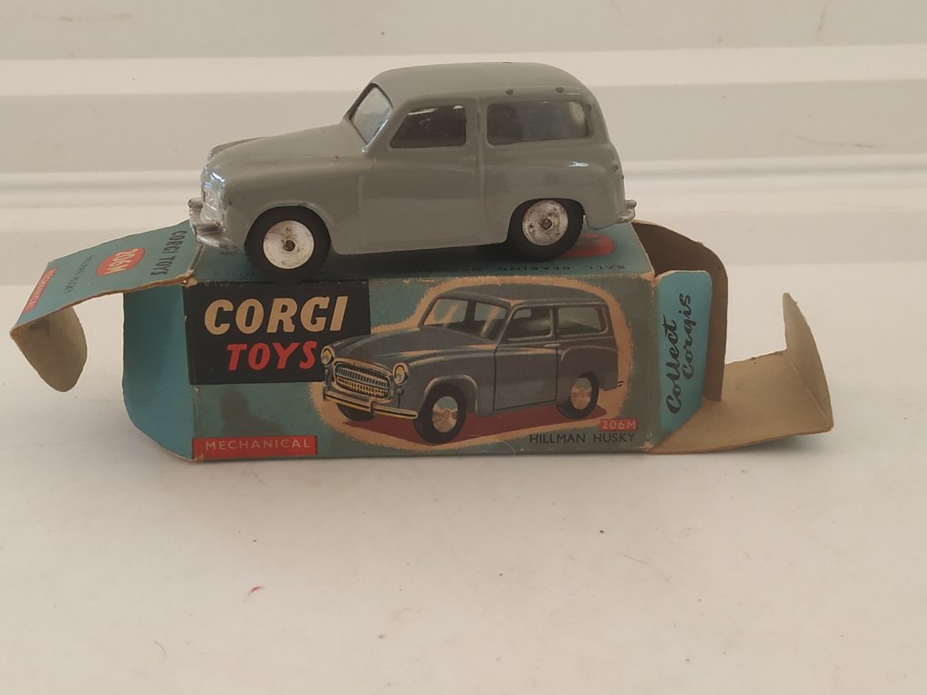 Corgi 1:48 - 模型汽车 - Original Issue First "Mechanic"Series Hillman Husky Estate No.206m - 原始第一系列“Red 206M”机械师蓝盒 - 1956 #1.0