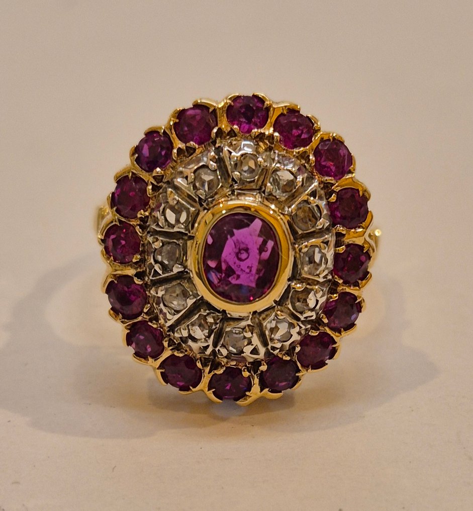 Senza Prezzo di Riserva - Anello - 18 carati Oro giallo, Argento #4.3