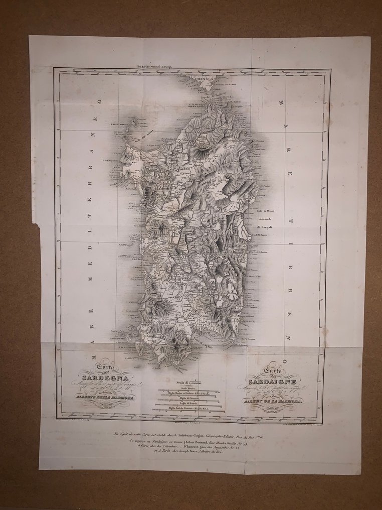 Italia - Sardegna; Alberto della Marmora - Carta della Sardegna (…) - 1821-1850 #1.0