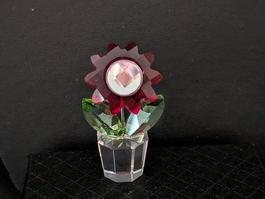Άγαλμα, Swarovski bloem in pot - 5 cm - Κρύσταλλο #1.0