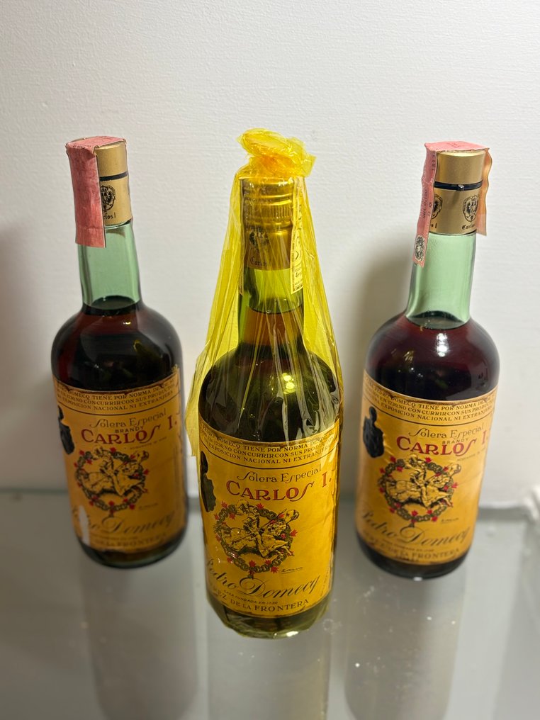 Pedro Domecq - Carlos I, Solera Especial & Reserva Especial  - b. Anni ‘70 - 75cl - 3 bottiglie #4.3