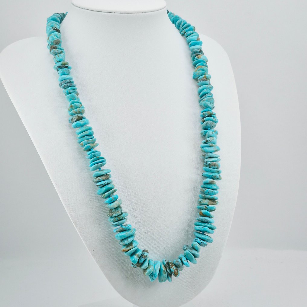 Turquesa - Banhado a ouro - Colar - TURCHESE AMERICANO #1.0