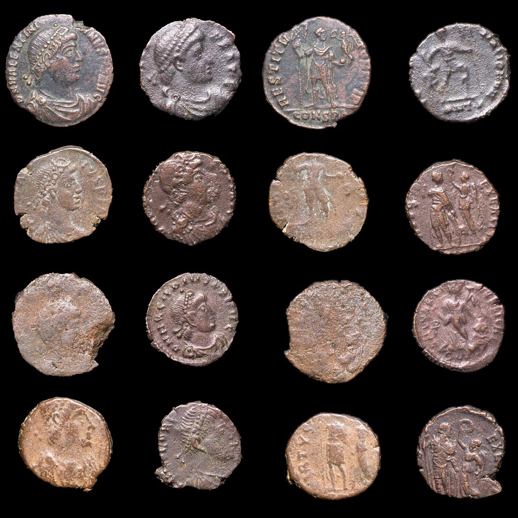 Roman Empire Lote 8 monedas Æ acuñadas entre los siglos III - IV d. C. (No Reserve Price) #1.0