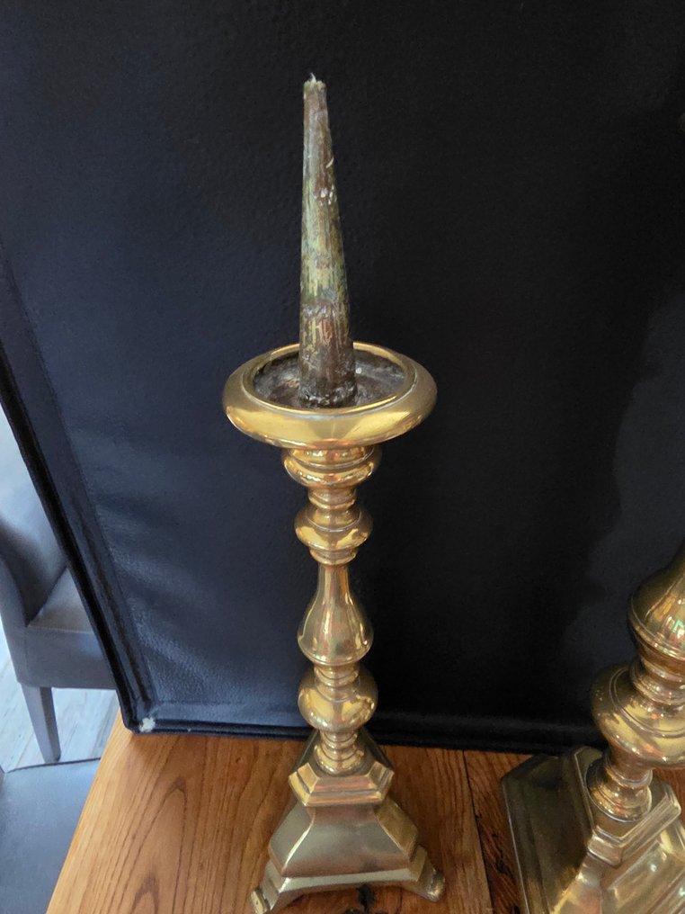 燭台 (2) - 青銅色 - 一套两支教堂蜡烛夹 #2.1