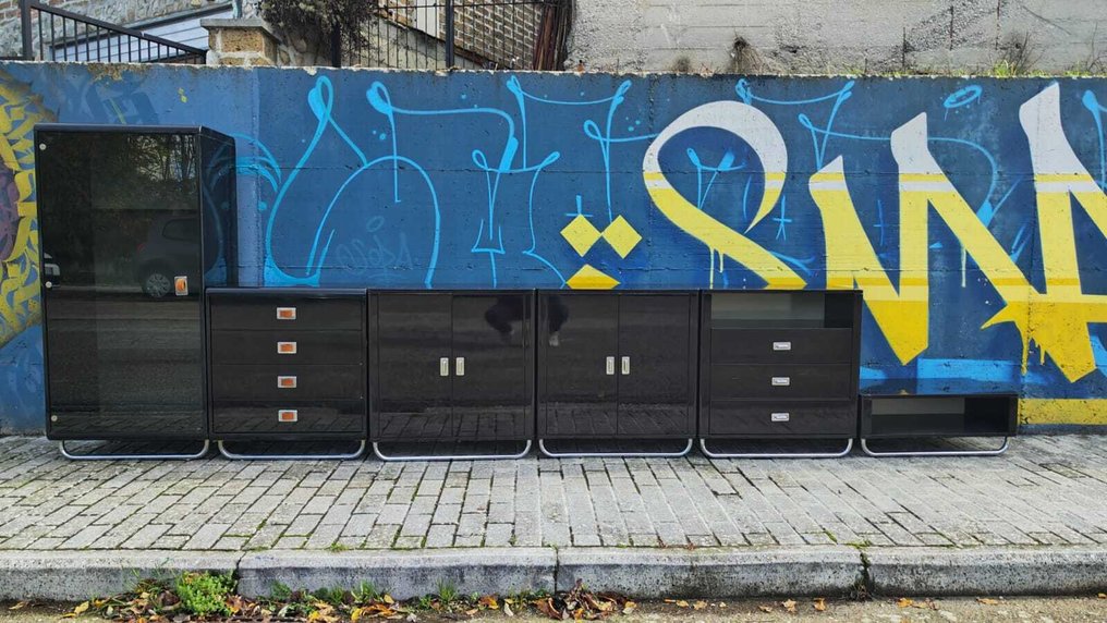 i 4 Mariani - Guido Faleschini - Szekrény (6) - Fa, Laccato, Fém, Króm - Hermès Edition #2.1