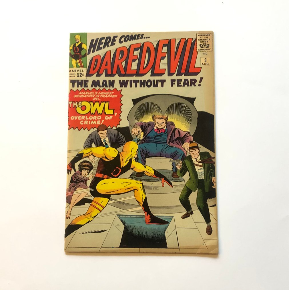 Daredevil (Vol. 1) #3 - "The Owl, Ominous Overlord of Crime!" - 1st appearance and origin of the Owl - 1 Comic - First edition - 1964 #1.0