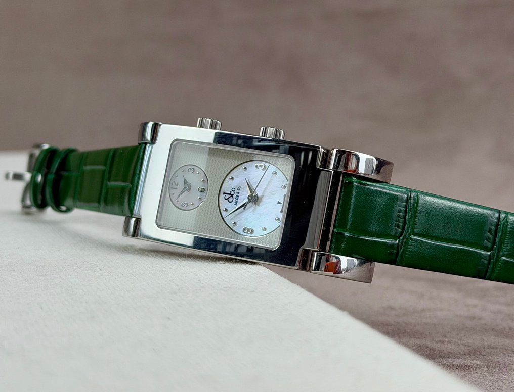 Jacob & Co. - Angel Two-Time Zone white MOP Date dial - No reserve price - Men - 2000-2010  #4.3