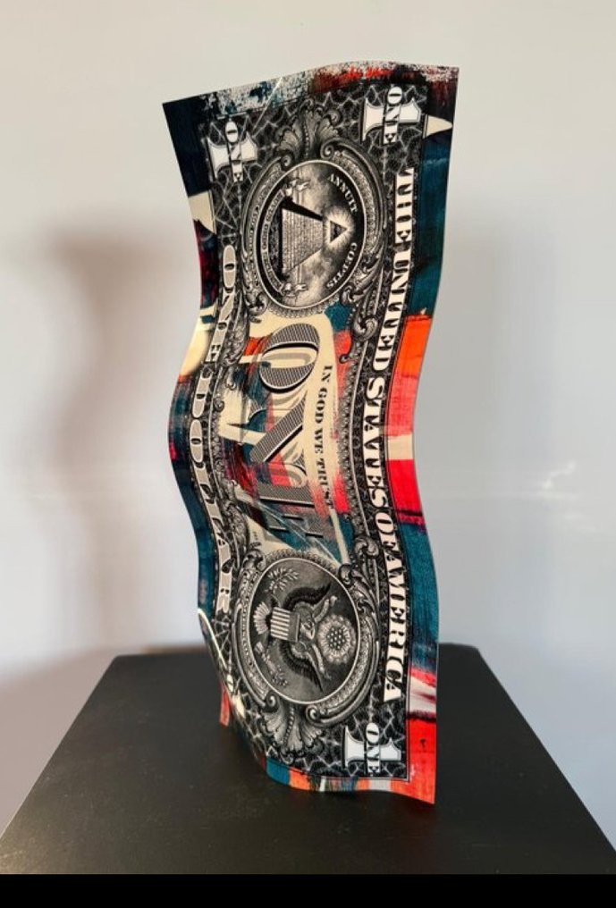 Karl Lagasse - One dollar PAINT WHITE (numéro 08/33) - Vendu sans prix de réserve. #1.0