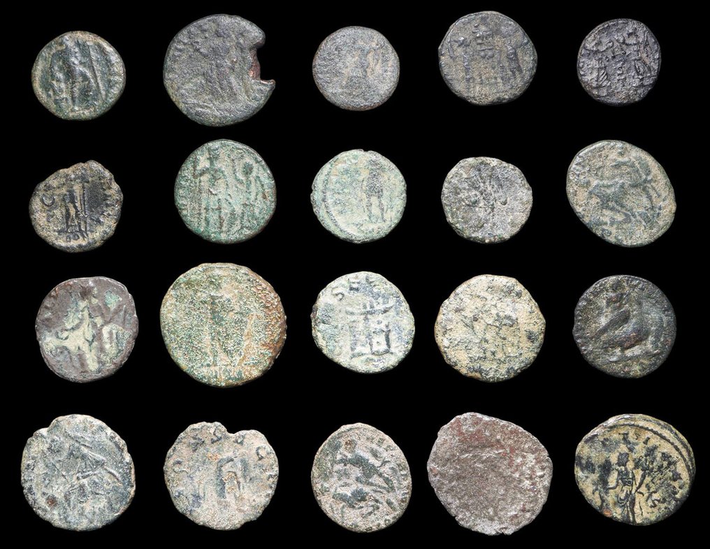 Roman Empire Lote 20 monedas Æ acuñadas entre los siglos III - IV d. C.  (No Reserve Price) #1.0