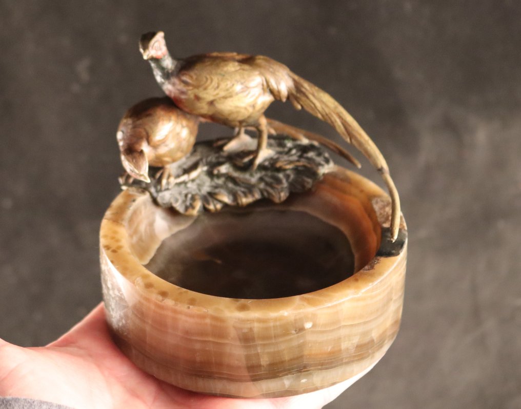 Vide-poche met Weens brons - Servierplatte - Marmor #2.1