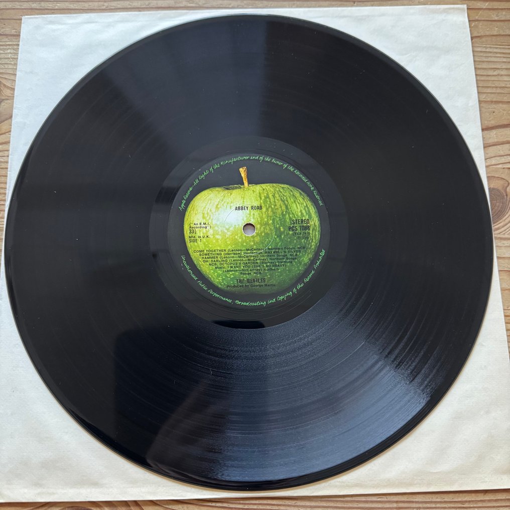 Beatles - Abbey Road [absolute First UK pressing With Misprint, Misaligned Apple] - LP - Prima stampa stereo - 1969 #3.2