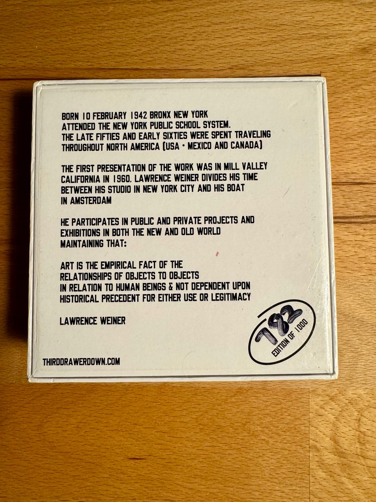 Lawrence Weiner (1942-2021) - 雕刻, XX XY Wooden Block Set - 13 cm - 紙, 木 - 2011 #3.2