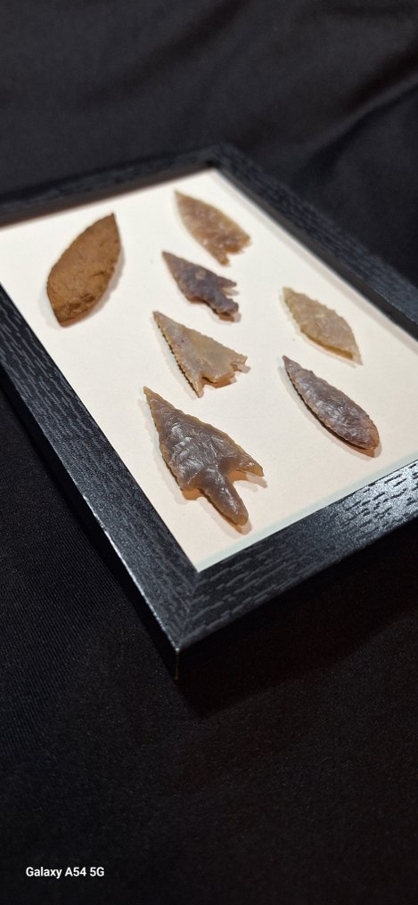 新石器時代 碧玉 北非新石器时代多彩碧玉箭头标本收藏 - 170 mm  (沒有保留價) #2.1