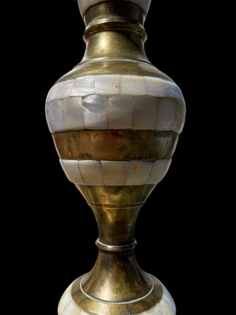 Ορείχαλκος, Μητέρα του μαργαριταριού - Ινδία - 1950/60 #4.3