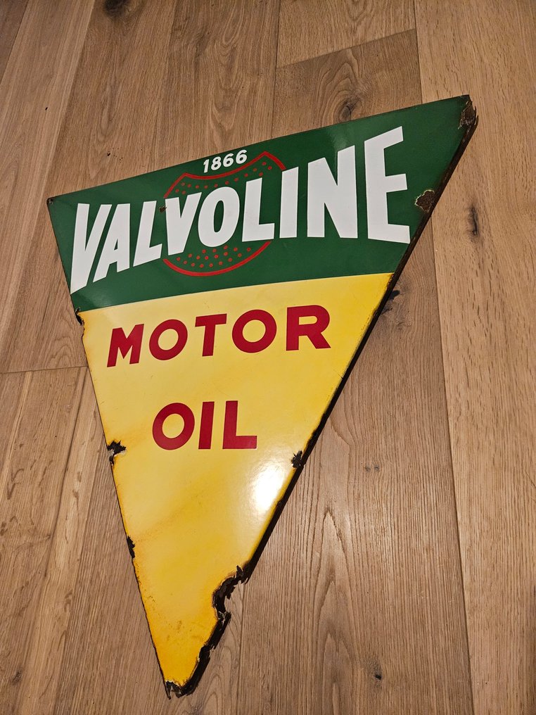 Mycket sällsynta, original Valvoline motoroljor, Petromemorabiliaklassiker! - Emaljskylt - Emalj #4.3