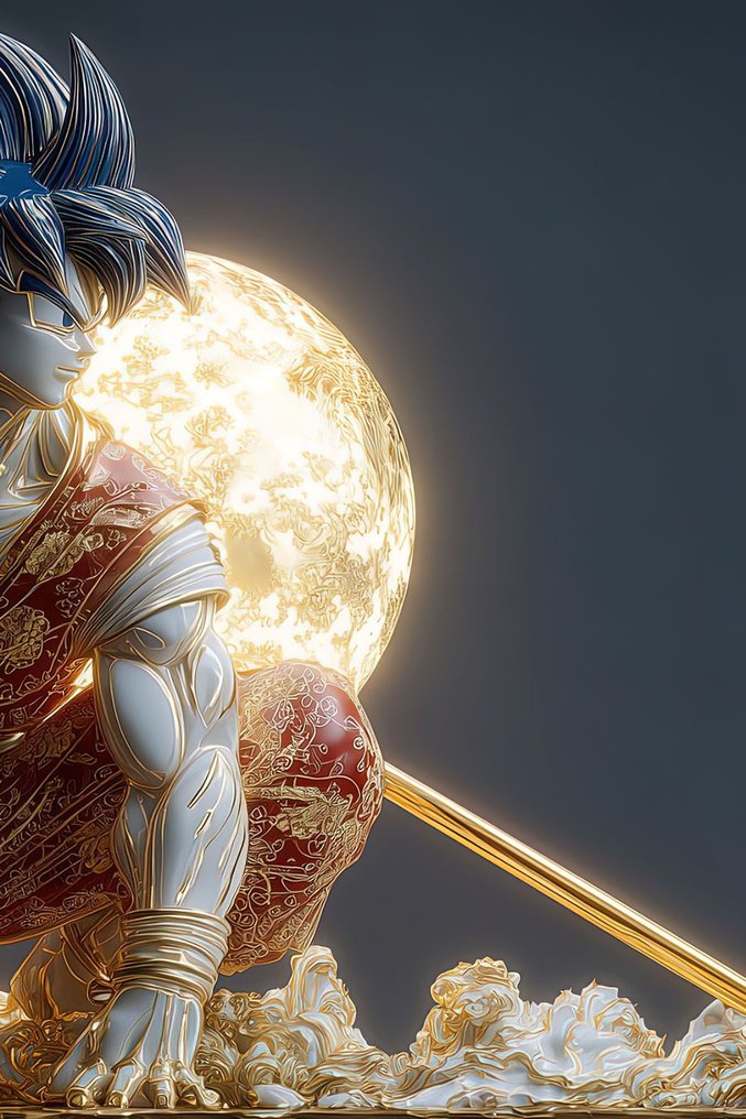 yamila - Goku Ultra Instinto Kintsugi: La Belleza Aurífera de la Resiliencia #2.1