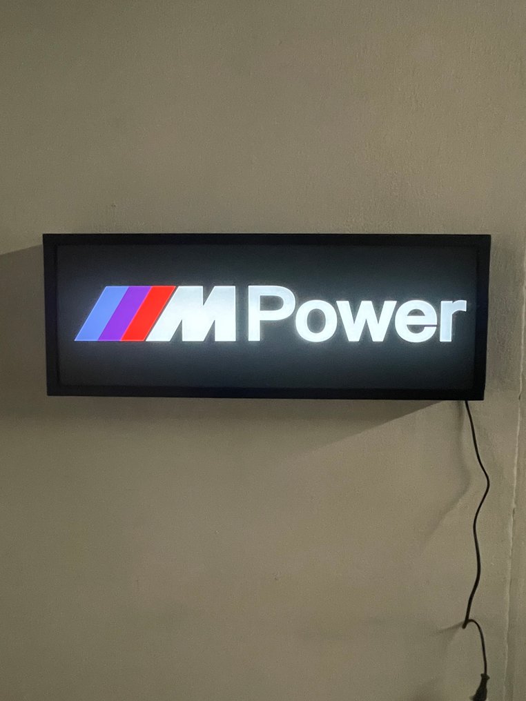 BMW - M-Power - Lysskilt - PVC LED Lamellare Faesite #4.3