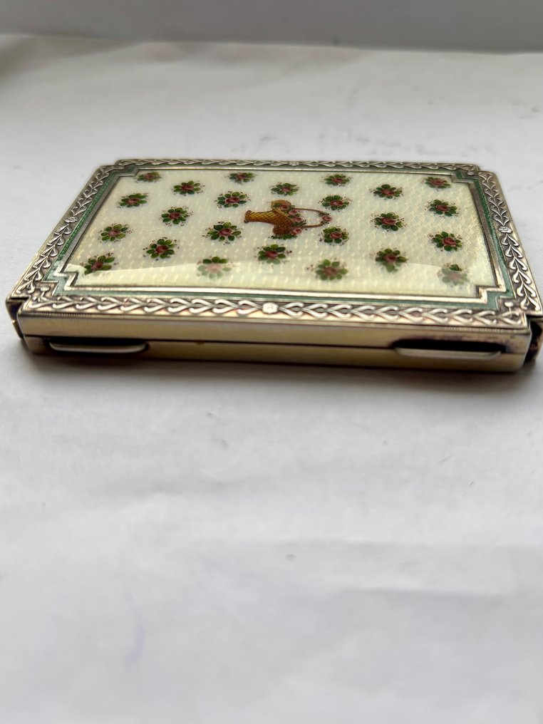 Georg Adam Scheid (GAS) - 盒 - .900 銀 - 银制搪瓷弹球册 #2.1