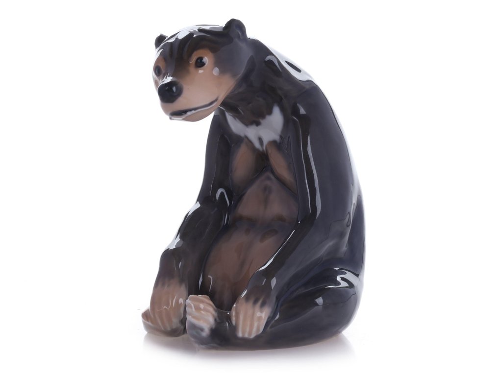Bing & Grondahl - 玩具人偶 - Sitting Bear - 瓷 #3.2