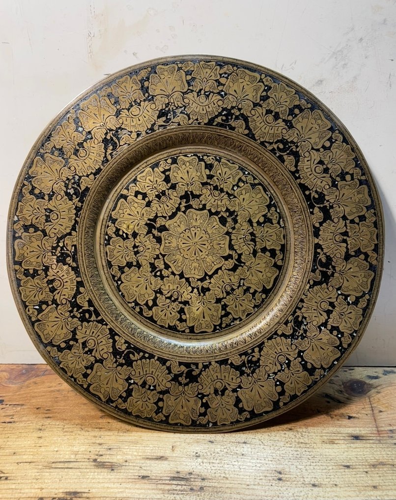 Ορείχαλκος, Μητέρα του μαργαριταριού - Ινδία - 1950/60 #1.0