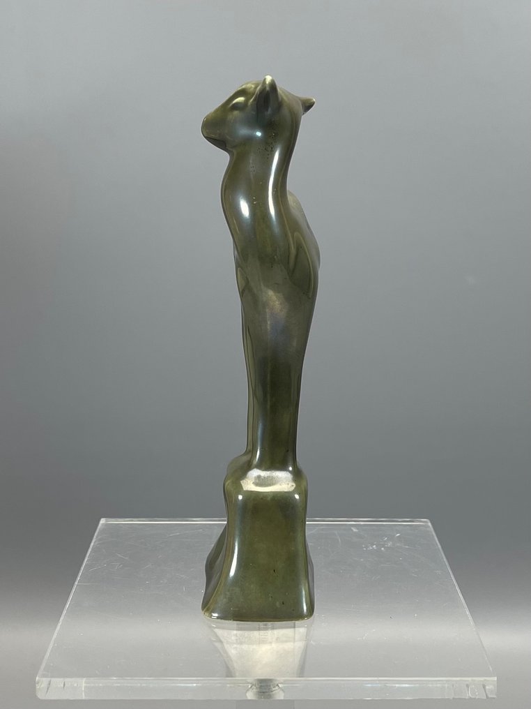 Plateelbakkerij Zuid-Holland - 小塑像 - White and bronze deer (2) - 陶器 #3.2