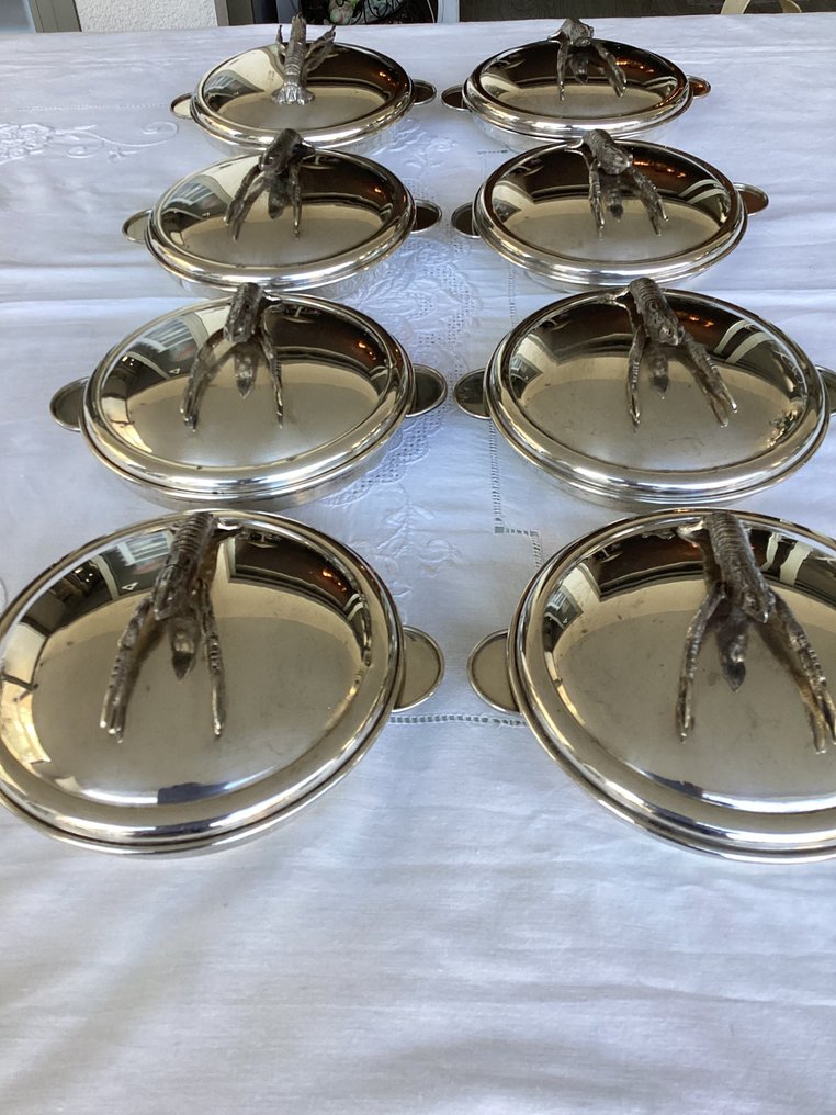 Πιατέλα (8) - Επάργυρο, αλπακά - Kreeftenschaal #3.2