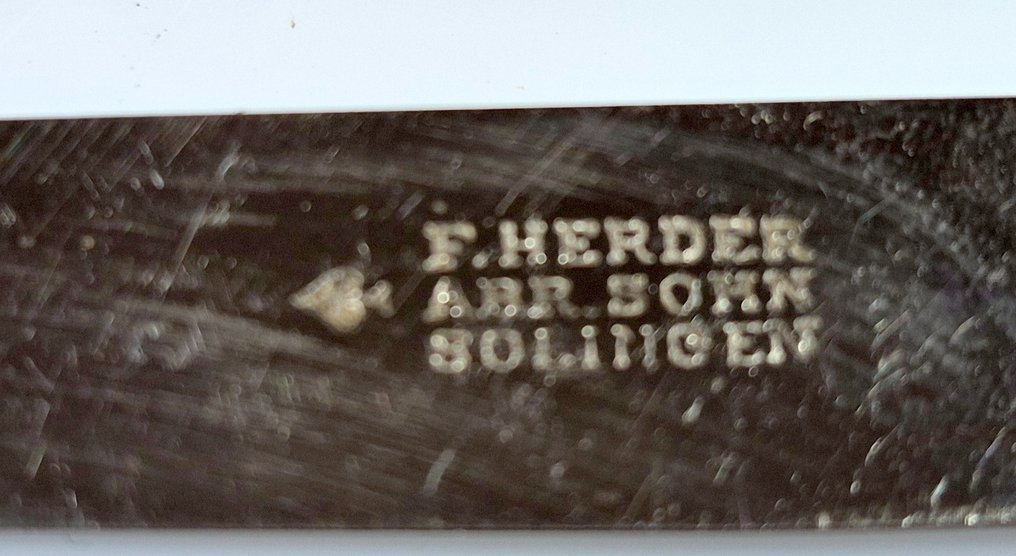 F. Herder Abr Sohn - Servizio di posate (12) - Porcellana, Acciaio #4.3