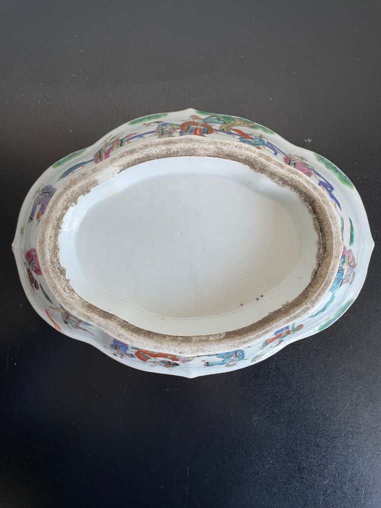 中国粉彩瓷椭圆形人物图案碗 - 瓷器 - 中國 - 清朝（1644-1911） #4.3