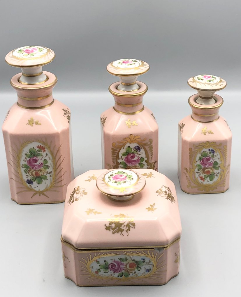 古董 馬桶套裝 (4) - Limoges vieux Paris - Limoges 瓷器 - 洗漱套装 #1.0