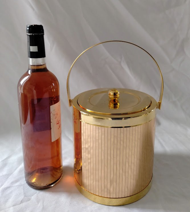 Wiadro - Wiadro na lód z fasetami 'G15 RGO' - Złoty metal - Plastik #1.0