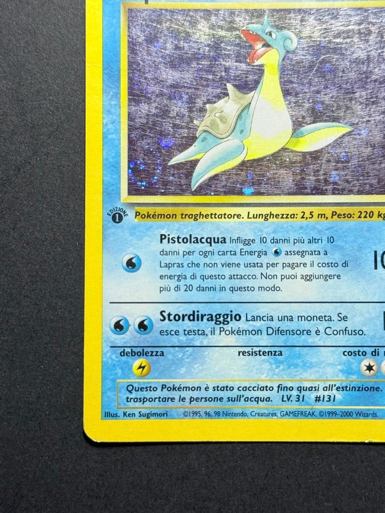 Pokémon - 5 Card - Lapras, Shellder, Geodude, Slowbro, Zubat Holo, Erste Auflage (First Edition) - WOTC - Fossil #3.2
