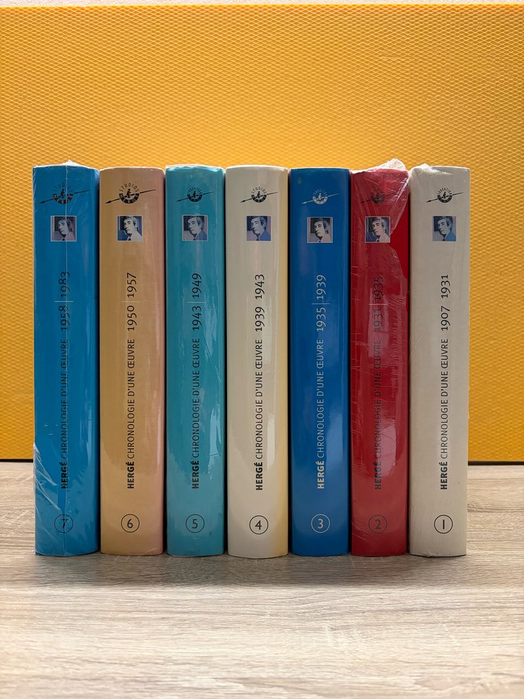 Tintin - Hergé - Chronologie dune oeuvre T1 à T7 + jaquettes - 7 专辑 - 限量版 - 2000/2011 #1.0