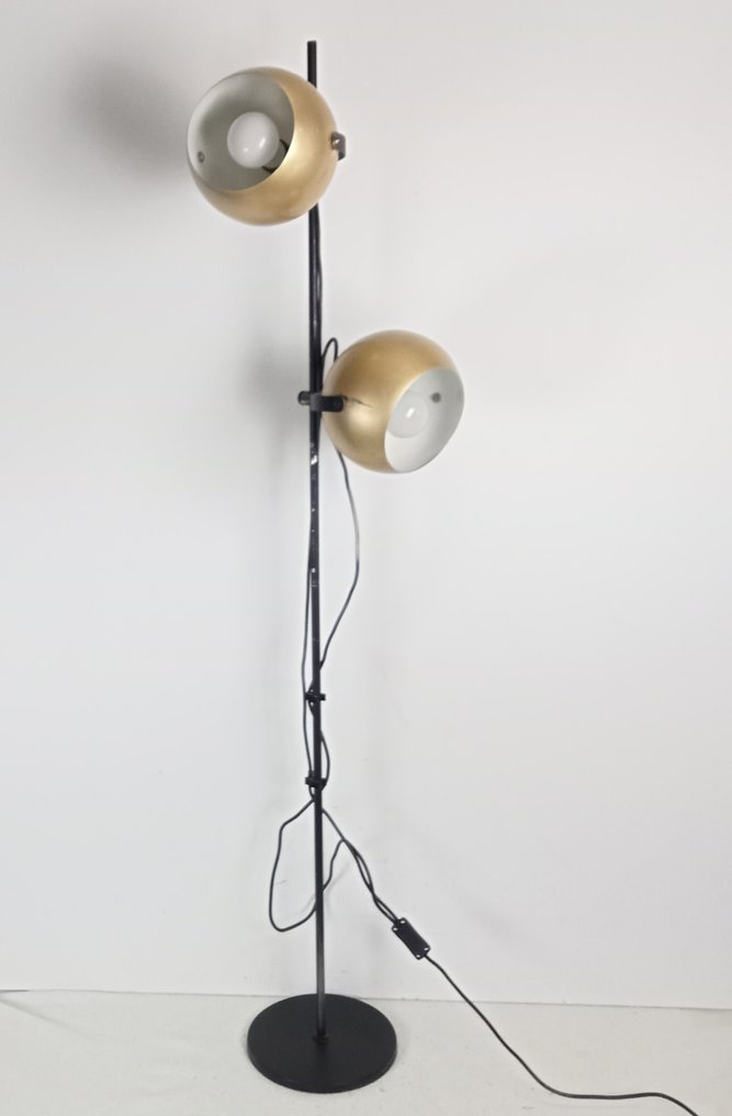 Floor lamp - eyeball - Lacquered steel - Vintage space age eyeball floor lamp #1.0