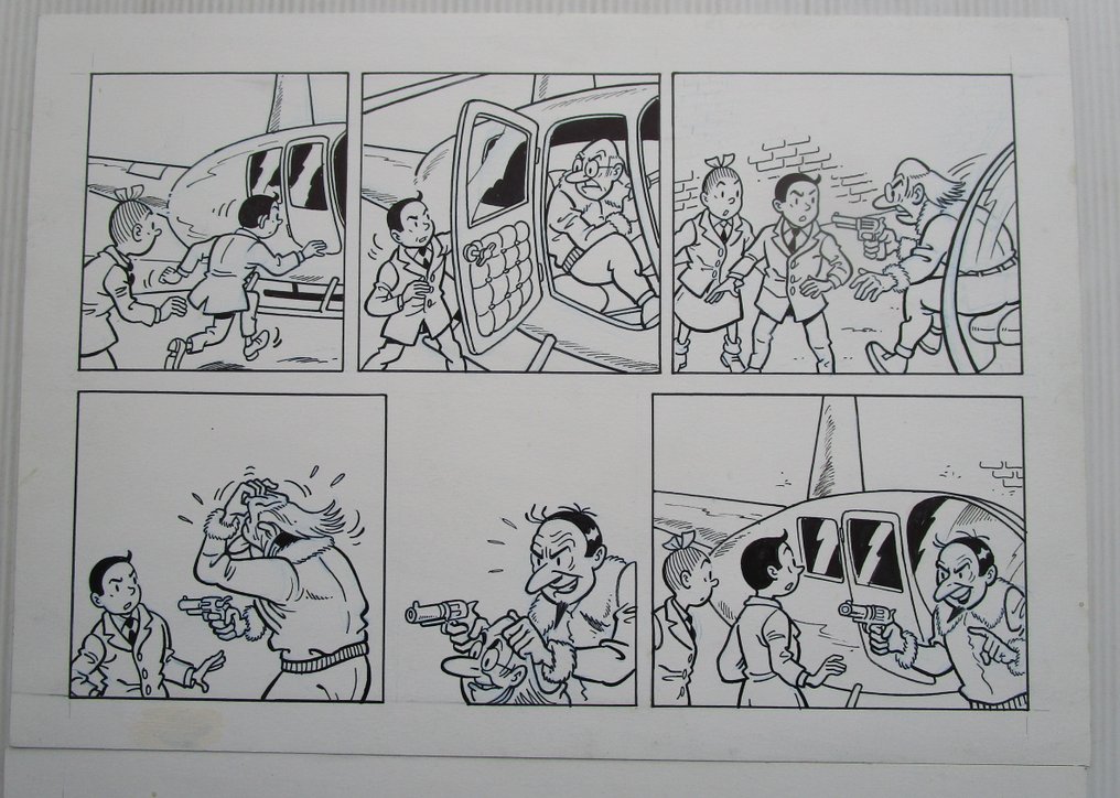 Luc Morjaeu - 1 Original page - Suske en Wiske - Het machtige monument - 2008 #1.0