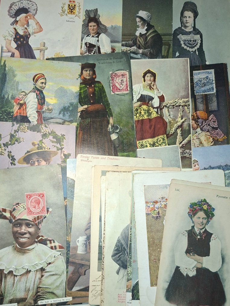 Κόσμος Κομμωτηρίων, Καπέλα, Καπέλα - Λαογραφία - Καρτ-ποστάλ (40) - 1905-1940 #1.0