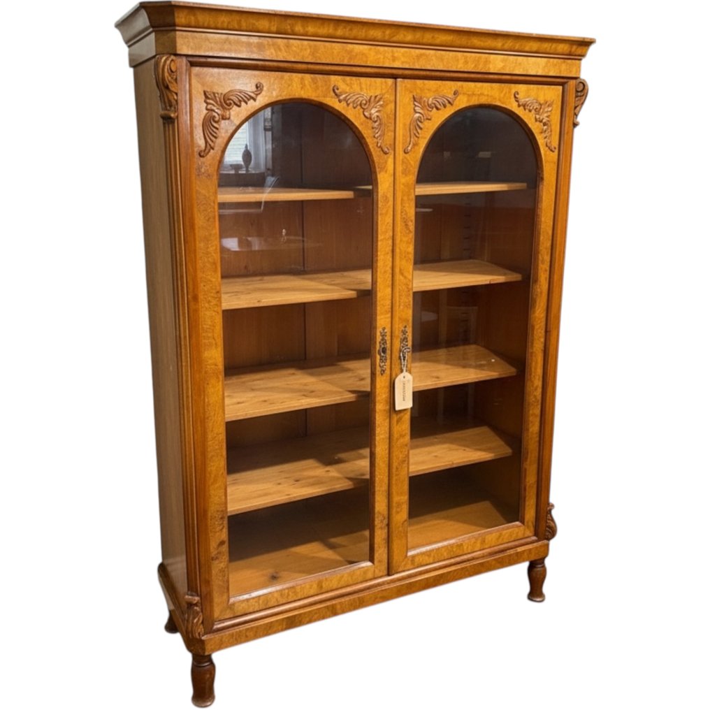 Display cabinet - Burr walnut - Antique Louis Philippe 1870 #1.0