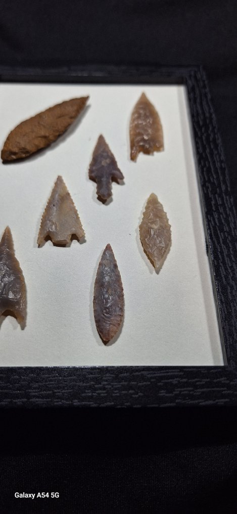 新石器時代 碧玉 北非新石器时代多彩碧玉箭头标本收藏 - 170 mm  (沒有保留價) #3.2