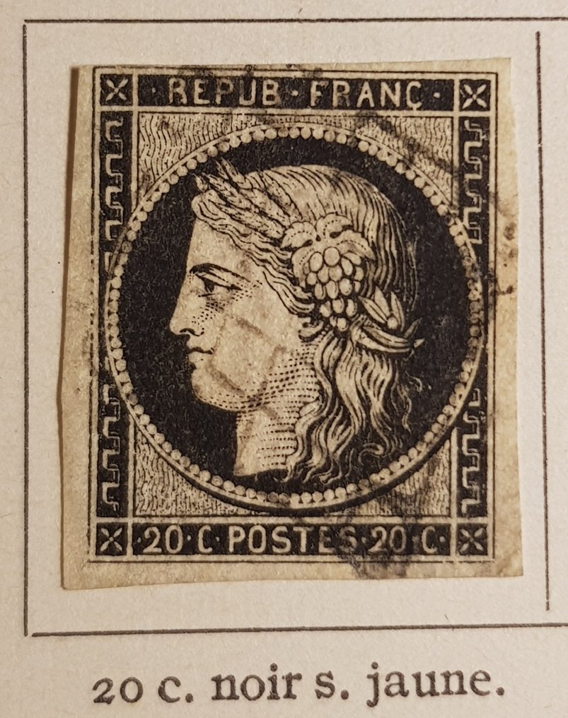 Frankrijk 1849/1849 - Cérès 20 centimes - Yvert et Tellier n°3 #1.0