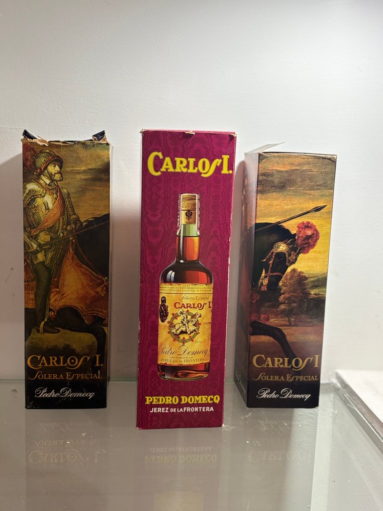 Pedro Domecq - Carlos I, Solera Especial & Reserva Especial  - b. Anni ‘70 - 75cl - 3 bottiglie #2.1