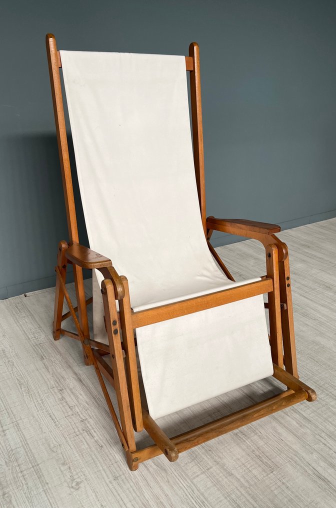 Pullman - Armchair - Beech - Reclining armchair from the 1940s #1.0