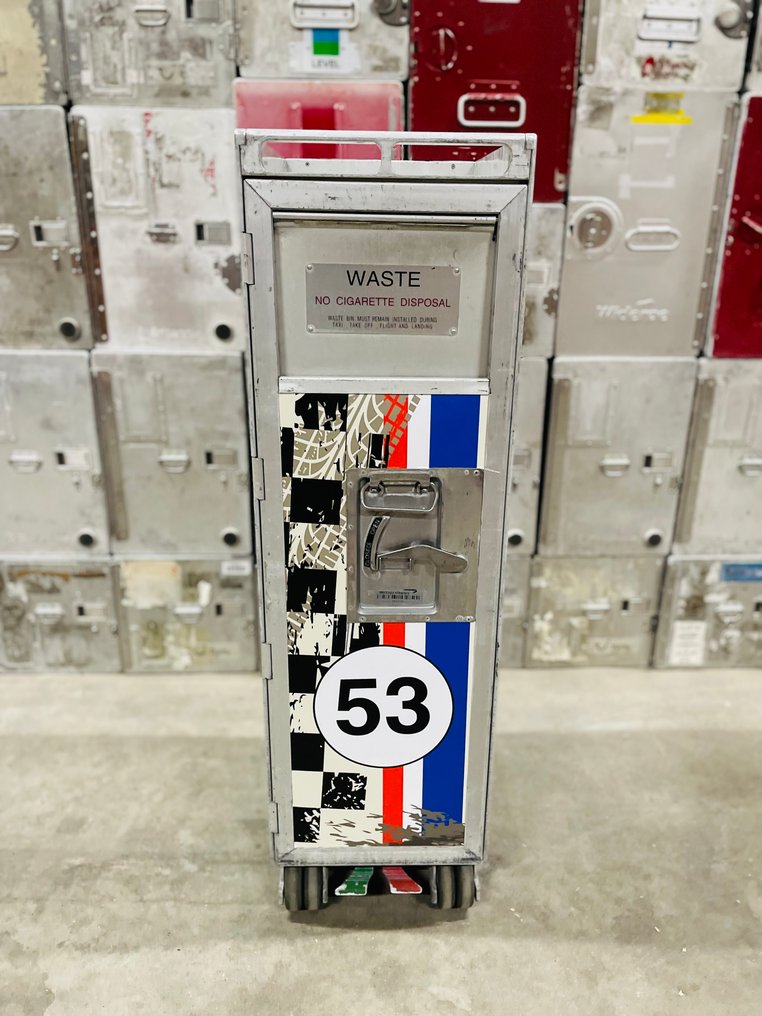 Driessen - Airline trolley - Pop Art airplane trolley galley cart - waste trolley - 2000-2010 - Waste trolley #3.2
