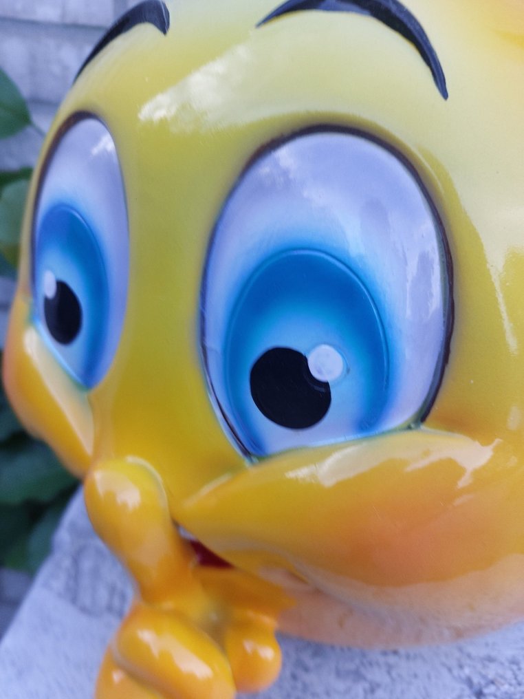 Statue, DESIGNBEELD : EMOJI : POPART : XL BEELD - 27 cm - Polyresin #4.3