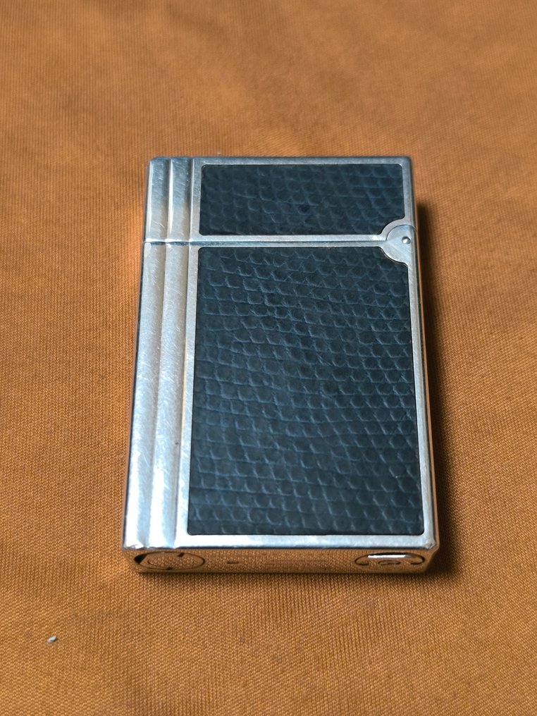 S.T. Dupont - Gatsby Black Lizard - Brichetă - Silver plated, Piele #3.2