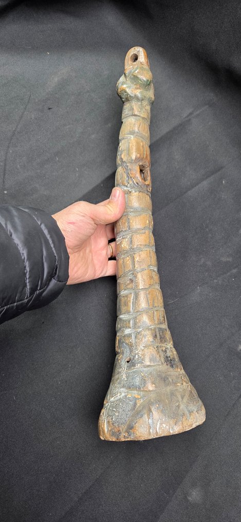 原装精彩实木狩猎号角 - 战争（49厘米）  (沒有保留價) #2.1