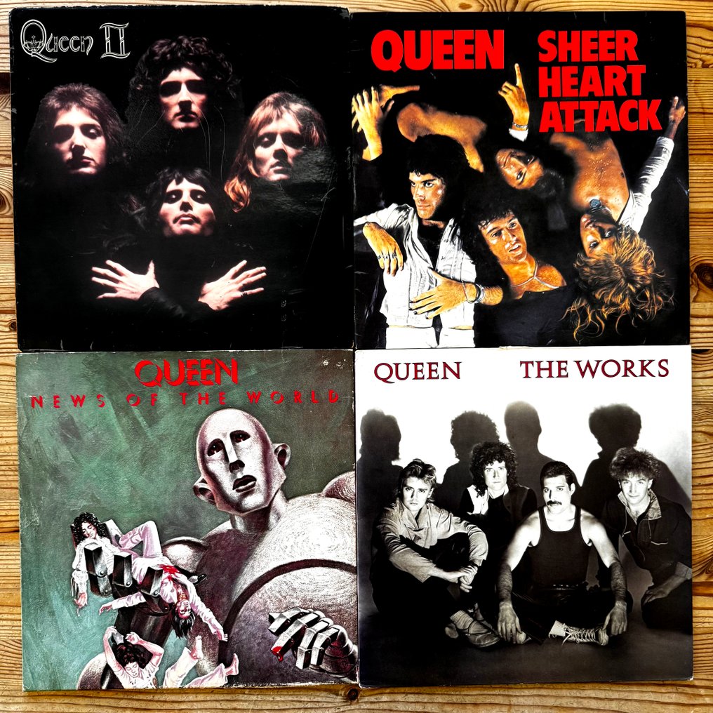 Queen - QUEEN - 4 great albums [UK pressings] - Diverse Titel - Vinylschallplatte - Stereo - 1974 #1.0