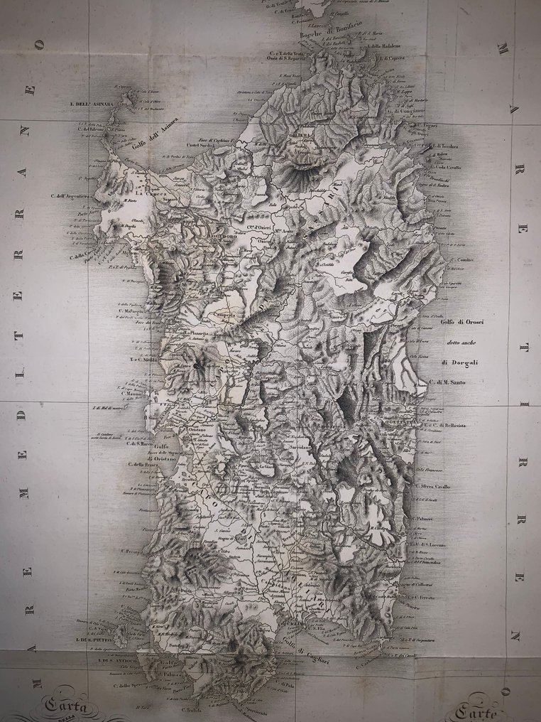 Italia - Sardegna; Alberto della Marmora - Carta della Sardegna (…) - 1821-1850 #2.1