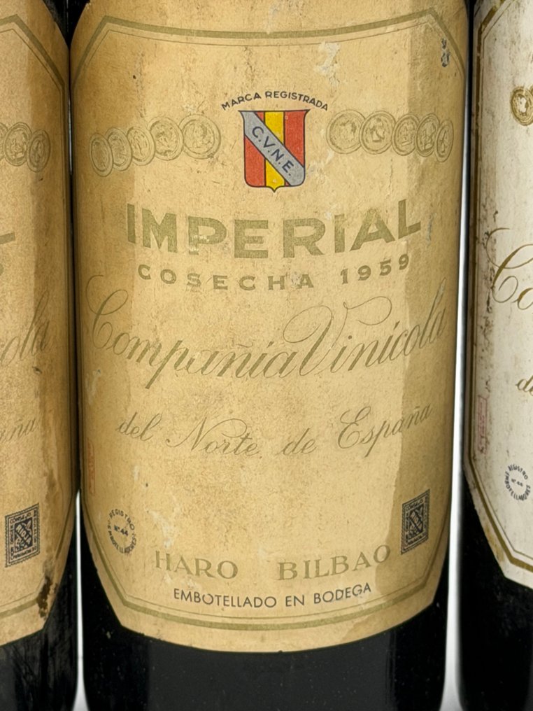 1958 & 1959 (x3) C.V.N.E. Imperial - Rioja - 4 Half Bottles (0.35L) #3.2