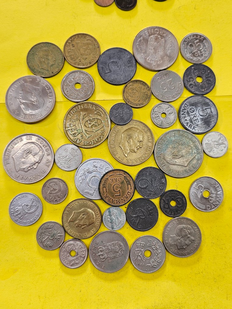 Î”Î±Î½Î¯Î±. Lot of 50 coins, various metals and denominations 1684/1973  (χωρίς τιμή ασφαλείας) #4.3