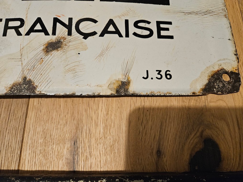 !!! 2件稀有品 XL！！原装2件，MOBILOIL邮箱牌，石油纪念品经典！！！ - 珐琅标志 - 搪瓷 #3.2